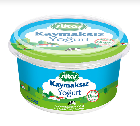 Sütaş Kaymaksız Yoğurt 600 G