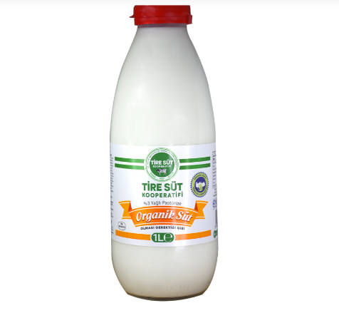 Tire Süt Kooperatifi Organik Pastörize Süt  1 L