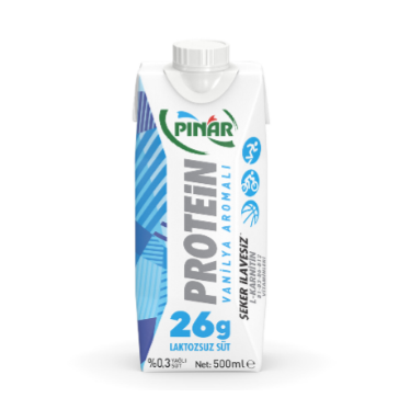 Pınar Protein Vanilya Aromalı Süt 500 ml