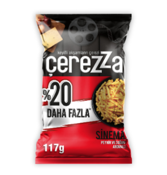 Çerezza Sinema Peynir Soğan Aromalı Mısır Çerezi Süper Boy 117 G