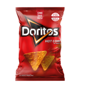 Doritos Hot Corn Acı Biberli Mısır Cipsi Süper Boy 130 G