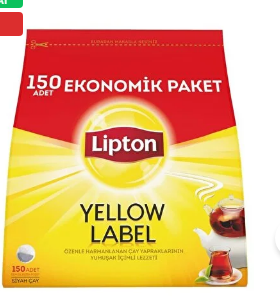 Lipton Yellow Label Demlik Siyah Poşet Çay 150 Adetli 