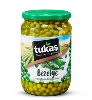 Tukaş Bezelye 680 G (Cam)